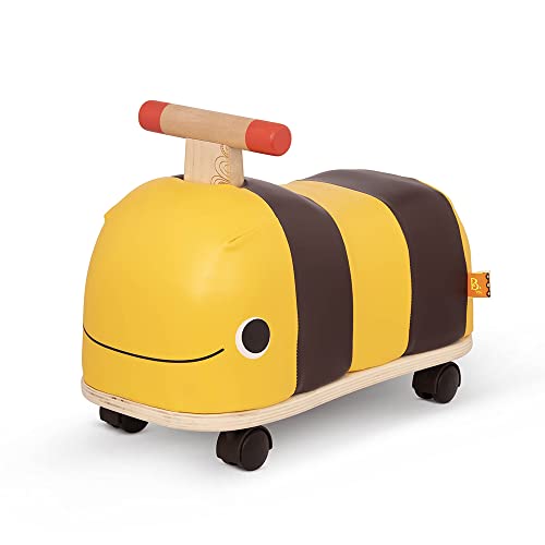 B. toys Rutschauto aus Holz – Rutscher Biene auf Rollen für Kinder und Babys, Kinderfahrzeug, Rutschfahrzeug, Babyrutscher, Spielzeug ab 18 Monaten
