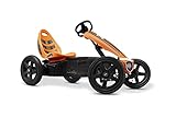 BERG Gokart Rally Orange | Kinderfahrzeug, Tretauto mit verstellbarer Sitz, Mit Freilauf, Kinderspielzeug geeignet für Kinder im Alter von 4-12 Jahren