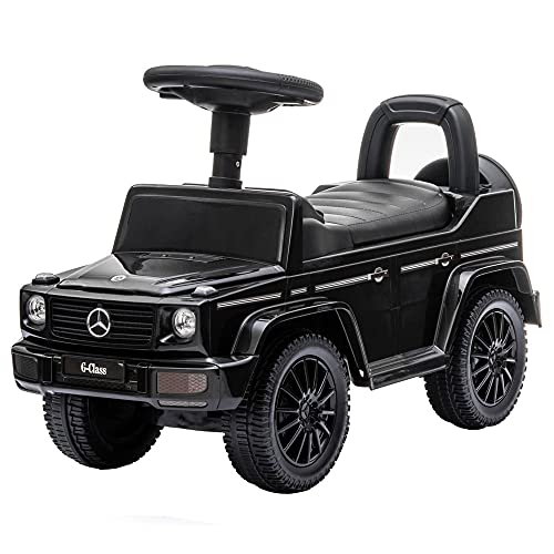 Bandits & Angels Rutschauto Laufwagen Mercedes Benz G350D Schwarz ab 1 Jahr für Jungen und Mädchen – Fördert die Motorik – Laufwagen 24 cm – Laufwagen in Schwarz