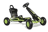 Ferbedo Go AR 8G (Gokart/Kart in schwarz/grün, mit Soundlenkrad und Luftbereifung, ab ca. 5-11 Jahre) 112005