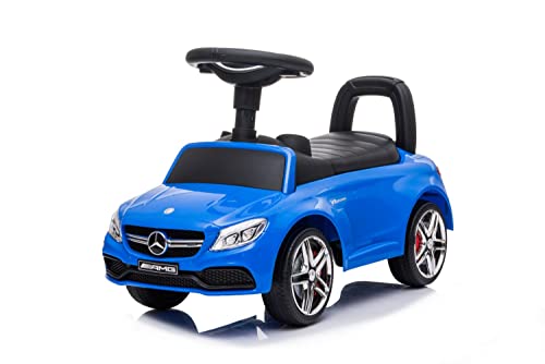 Toys store Mercedes Benz 2in1 Kinderauto und Schiebeauto Rutscher Rutschauto Hupe (Blau)